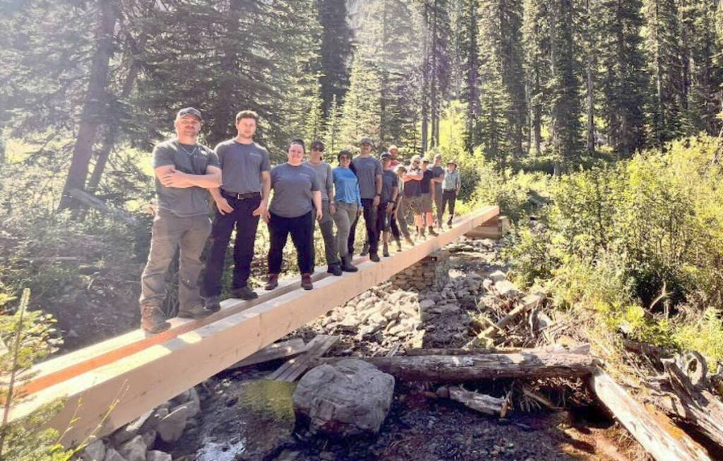 The Rocky Mountain South Crew has built a new footbridge over Mause Creek (Submitted)