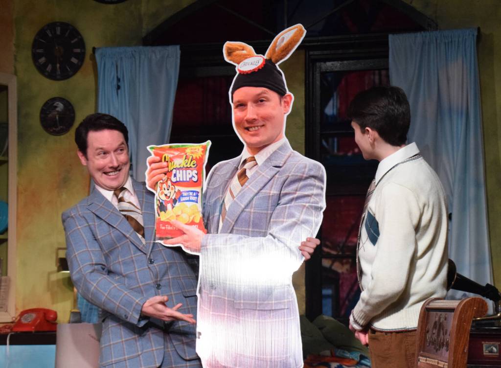 Jerrod Bondy (as Leo Herman) and Finley Wilmot (as Nick Burns) in CCT&rsquo;s &ldquo;A Thousand Clowns.&rdquo; (Barry Coulter photo)