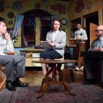 Andrew Weitzel (as Murray Burns), Finley Wilmot (as Nick Burns), Helena Mott (as Sandra Markowitz) and Sanjay Fisk (as Albert Amundsen) in CCT&rsquo;s &ldquo;A Thousand Clowns.&rdquo; (Barry Coulter photo)