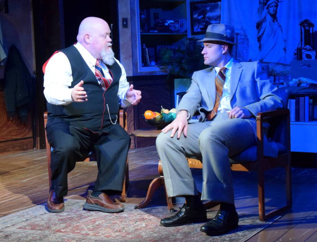 Denis Senecal (as Arnold Burns) and Andrew Weitzel (as Murray Burns) in CCT&rsquo;s &ldquo;A Thousand Clowns.&rdquo; (Barry Coulter photo)
