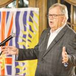 Darrell Jones, a former grocery executive who headed up Pattison Food Group, toured through Cranbrook while campaigning for the Conservative Party of B.C. leadership (Trevor Crawley/Cranbrook Townsman)